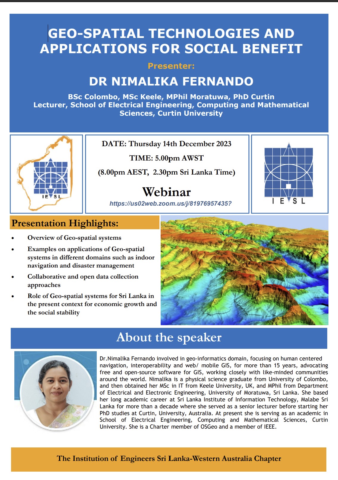 GEO-SPATIAL TECHNOLOGIES AND APPLICATIONS FOR SOCIAL BENEFIT
